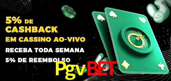 Promoções do cassino ao Vivo Pgvbet